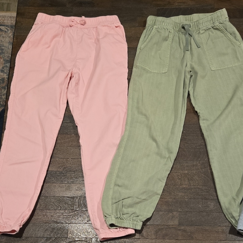 Sold - Set Of 4 Pants. Pink and Green Are Light. Grey And Brown Warm And Soft
